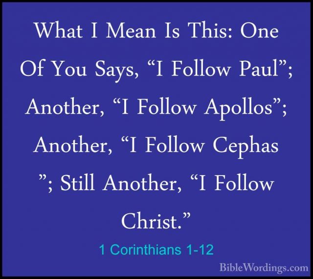 1 Corinthians 1 - Holy Bible English - BibleWordings.com