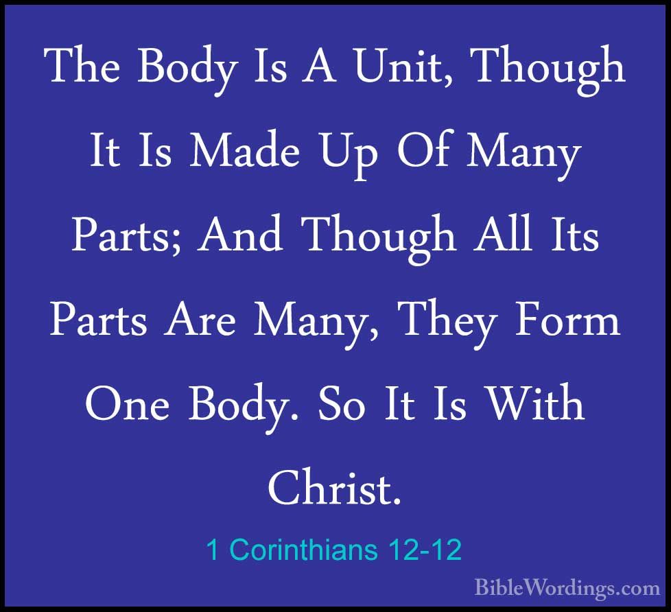 1 Corinthians 12 - Holy Bible English - BibleWordings.com