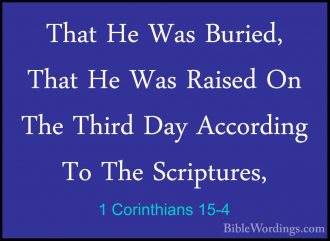 1 Corinthians 15 - Holy Bible English - BibleWordings.com