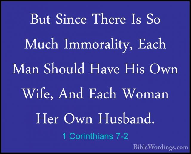 1 Corinthians 7 - Holy Bible English - BibleWordings.com