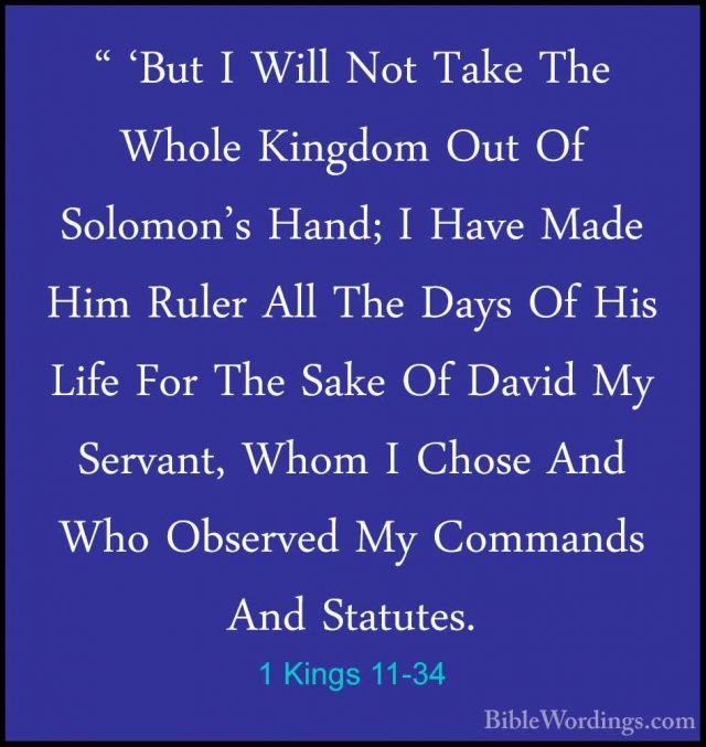 1 Kings 11 - Holy Bible English - BibleWordings.com