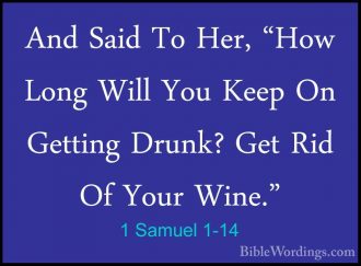 1 Samuel 1 - Holy Bible English - BibleWordings.com