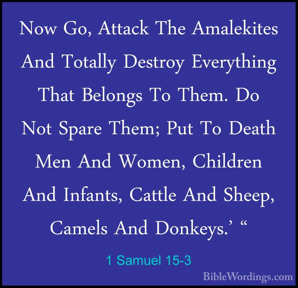 1 Samuel 15 - Holy Bible English - BibleWordingscom