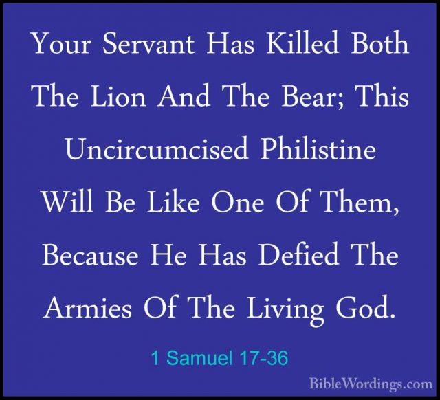 1 Samuel 17 - Holy Bible English - BibleWordings.com