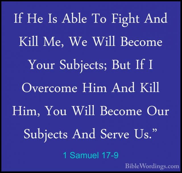 1 Samuel 17 - Holy Bible English - BibleWordings.com