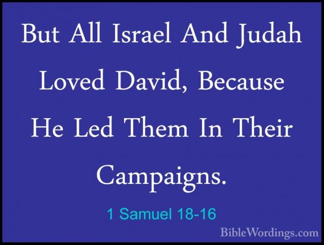 1 Samuel 18 - Holy Bible English - BibleWordings.com