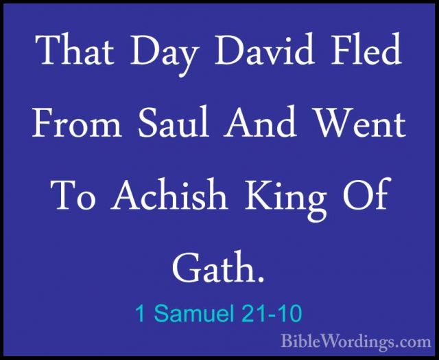 1 Samuel 21 - Holy Bible English - BibleWordings.com