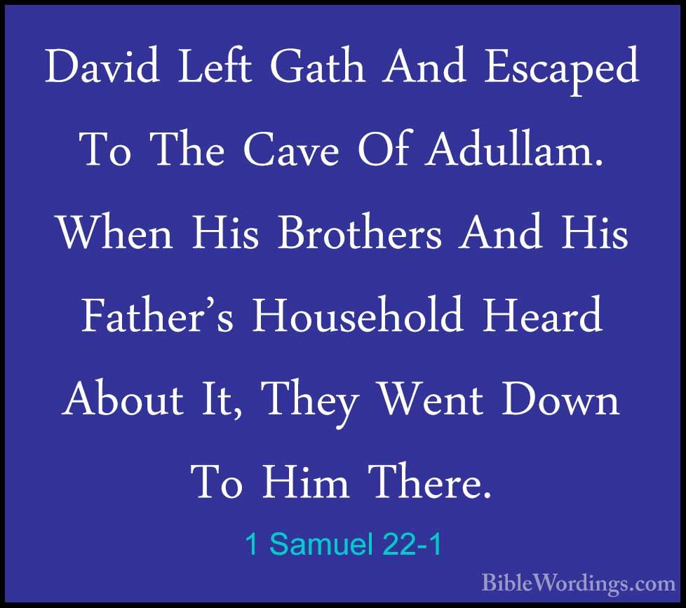 1 Samuel 22 Holy Bible English