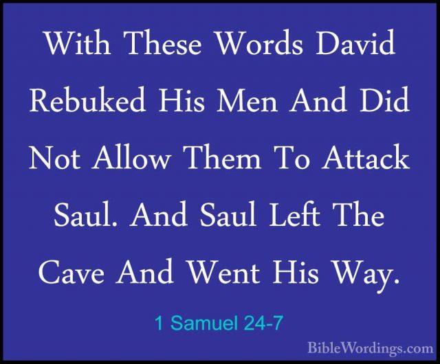 1 Samuel 24 - Holy Bible English - BibleWordings.com