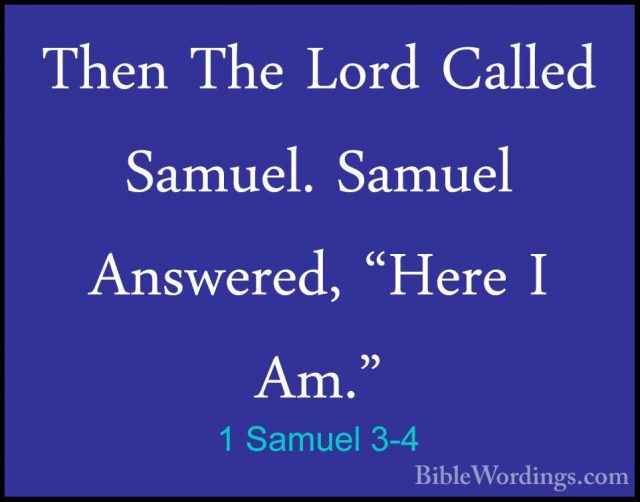 1 Samuel 3 - Holy Bible English - BibleWordings.com