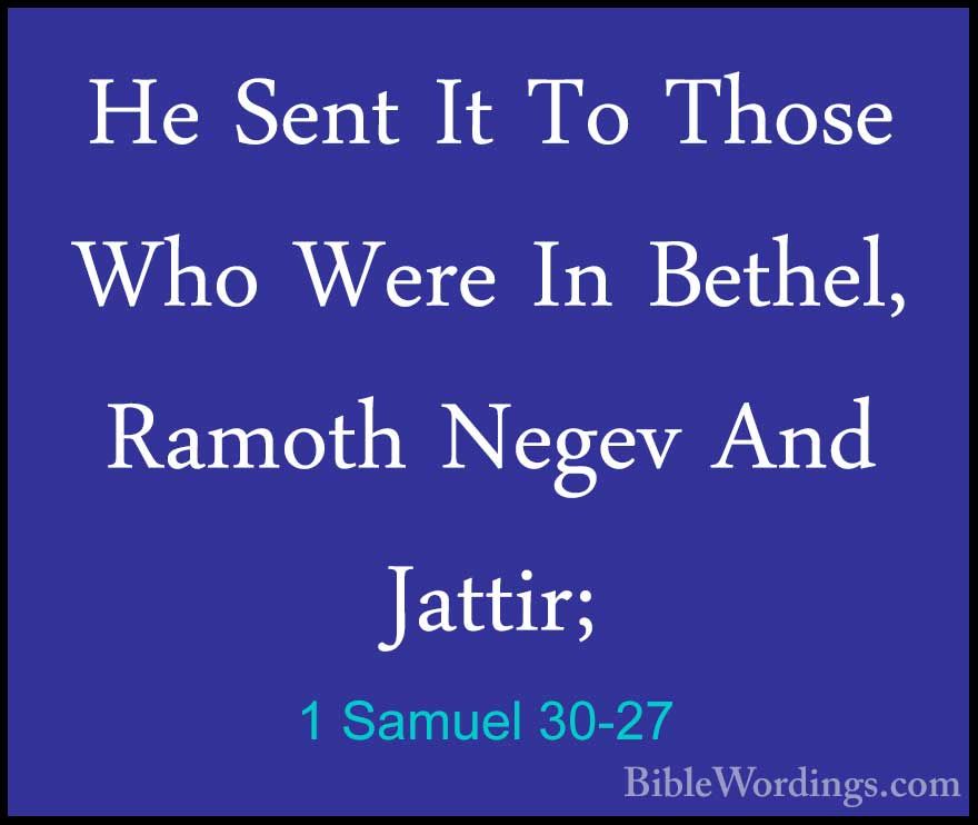 1 Samuel 30 - Holy Bible English - BibleWordings.com