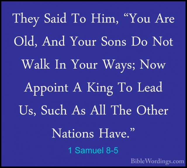 1 Samuel 8 - Holy Bible English - BibleWordings.com