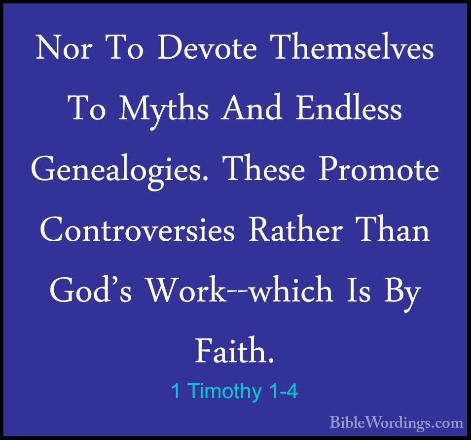 1 Timothy 1 - Holy Bible English - BibleWordings.com