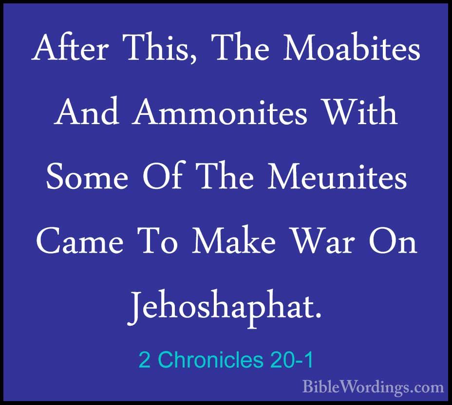 2 Chronicles 20 - Holy Bible English - BibleWordings.com