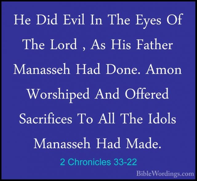 2 Chronicles 33 - Holy Bible English - BibleWordings.com