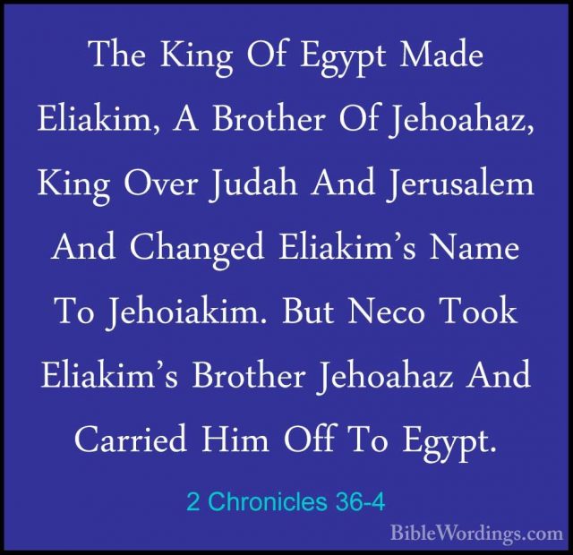 2 Chronicles 36 - Holy Bible English - BibleWordings.com