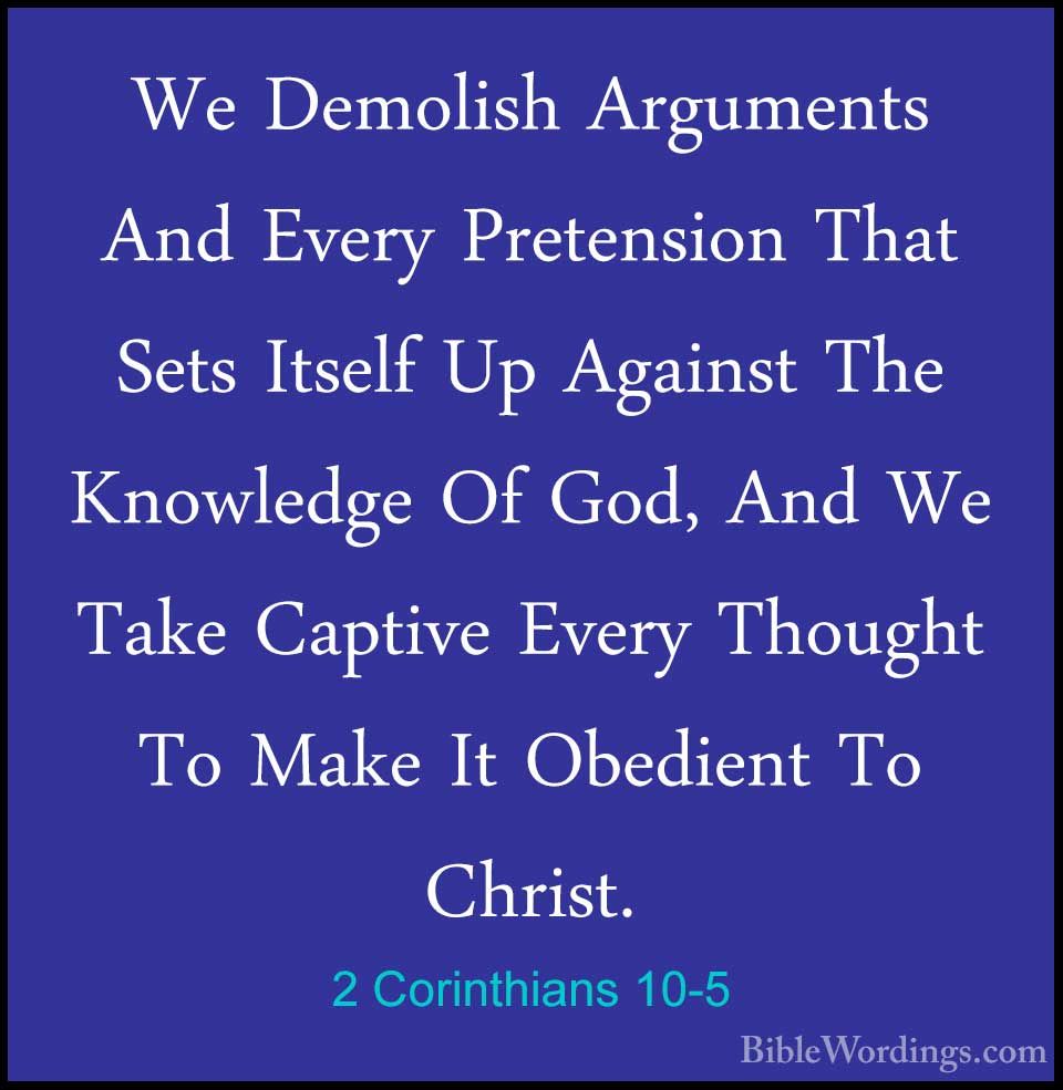 2 Corinthians 10 - Holy Bible English 