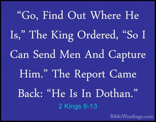2 Kings 6 Holy Bible English