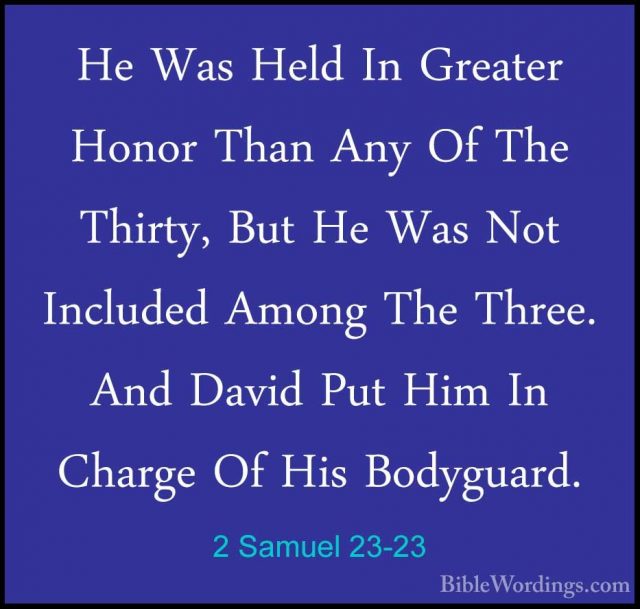 2 Samuel 23 - Holy Bible English - BibleWordings.com