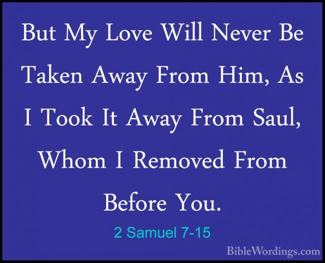 2 Samuel 7 - Holy Bible English - BibleWordings.com