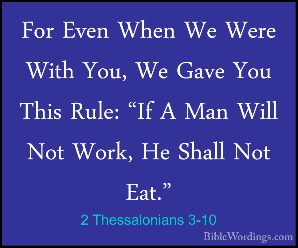 50+ グレア 2 Thessalonians 3 10