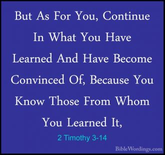 2 Timothy 3 - Holy Bible English - BibleWordings.com