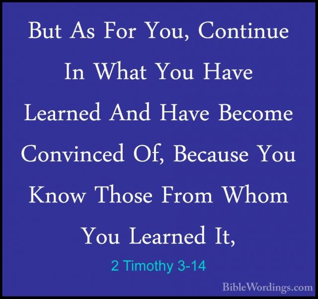 2 Timothy 3 - Holy Bible English - BibleWordings.com