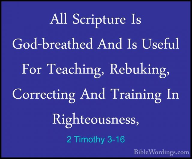 2 Timothy 3 - Holy Bible English - BibleWordings.com