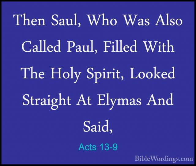 Acts 13 - Holy Bible English - BibleWordings.com