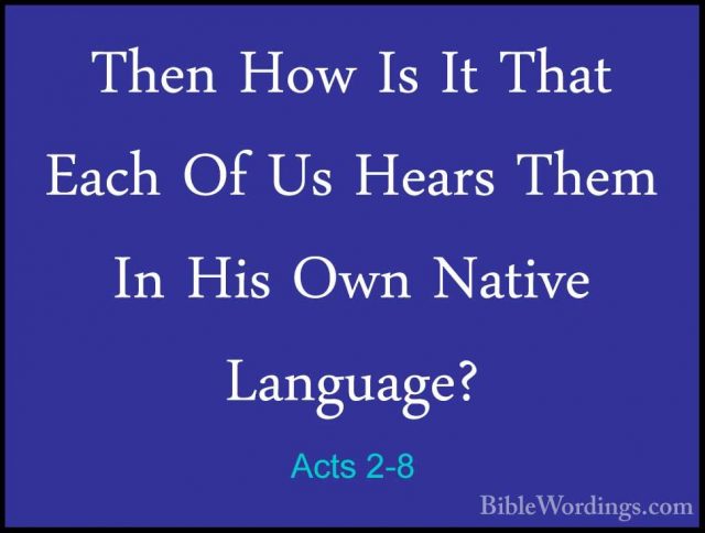 Acts 2 - Holy Bible English - BibleWordings.com