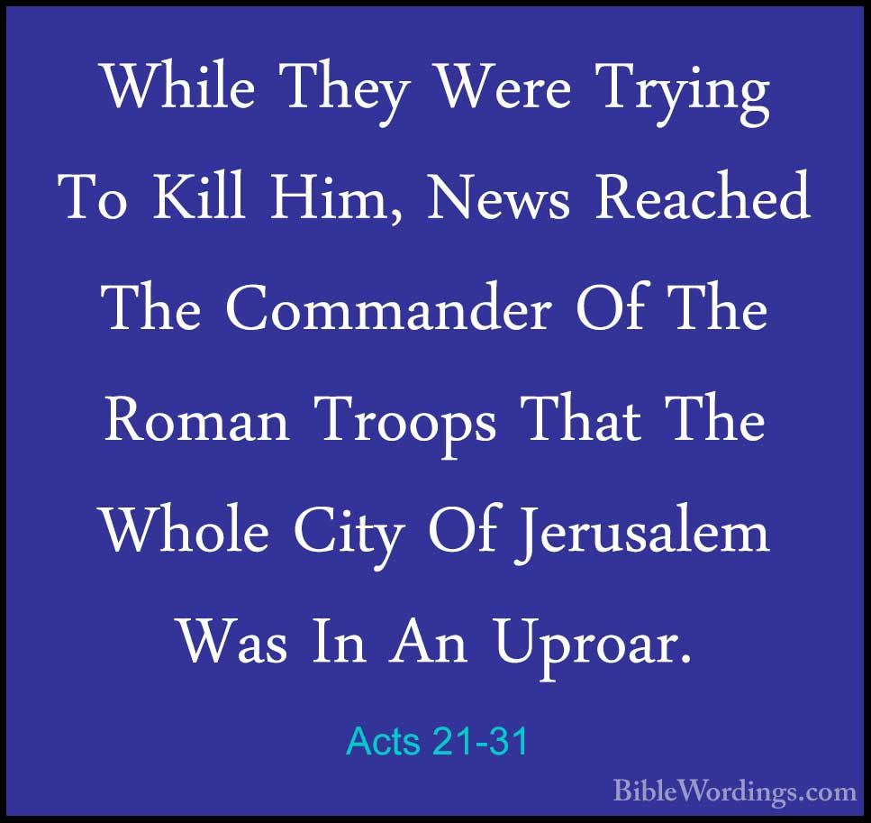 Acts 21 - Holy Bible English - BibleWordings.com