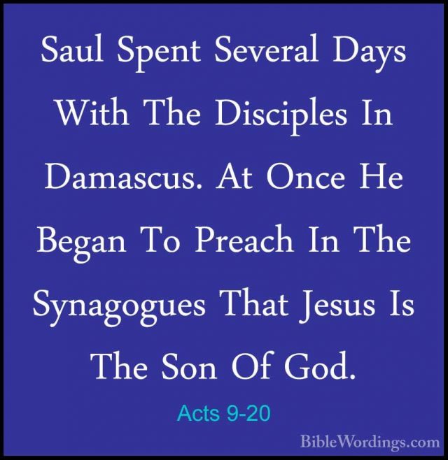 Acts 9 - Holy Bible English - BibleWordings.com