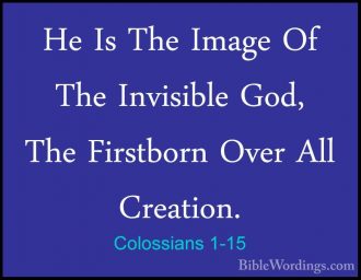 Colossians 1 - Holy Bible English - BibleWordings.com