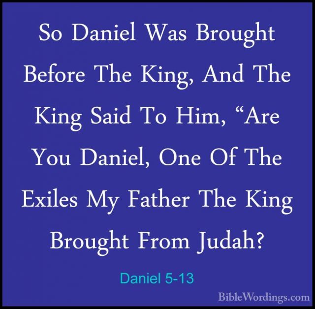 Daniel 5 - Holy Bible English - BibleWordings.com