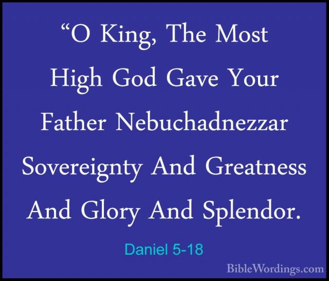 Daniel 5 - Holy Bible English - BibleWordings.com