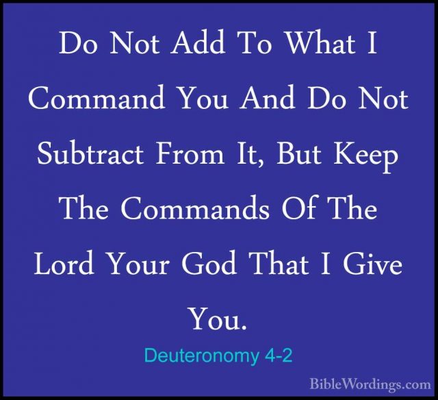 Deuteronomy 4 - Holy Bible English - BibleWordings.com