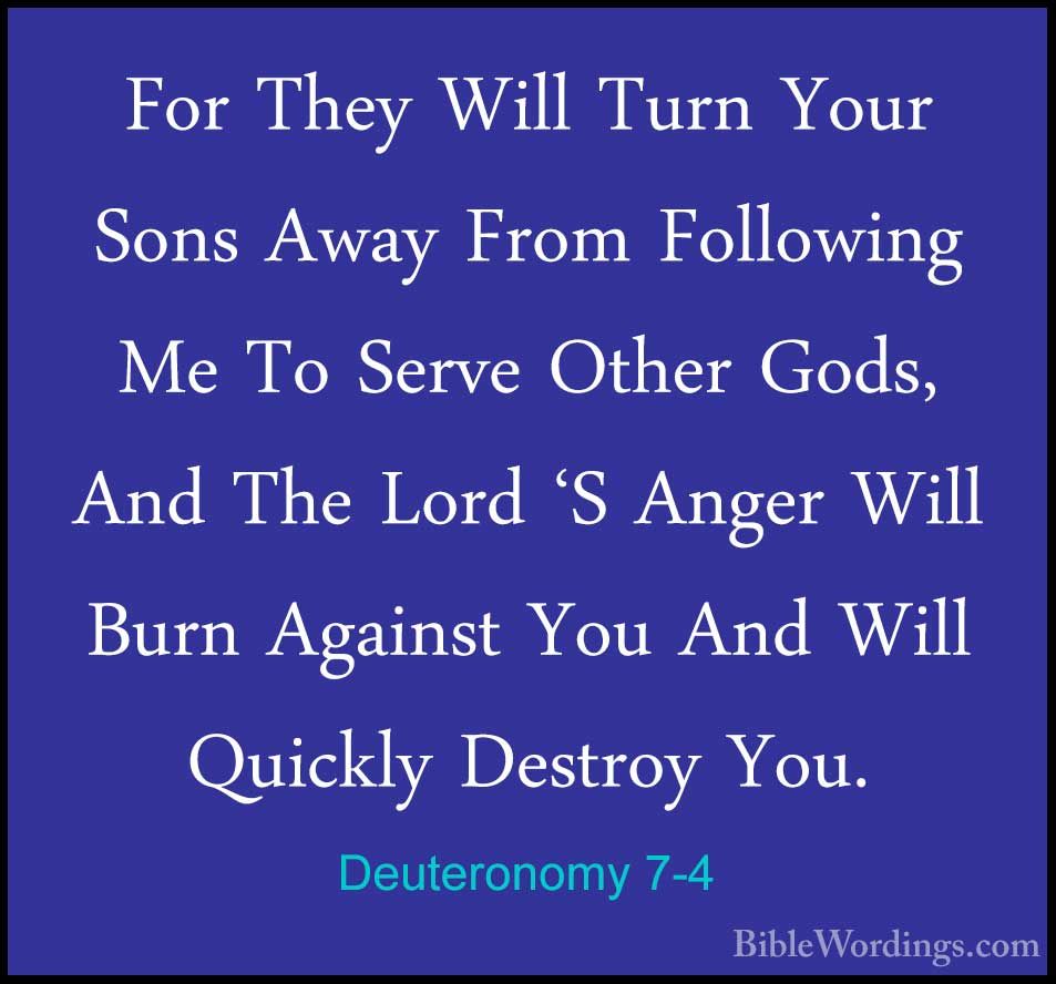 Deuteronomy 7 - Holy Bible English - BibleWordings.com