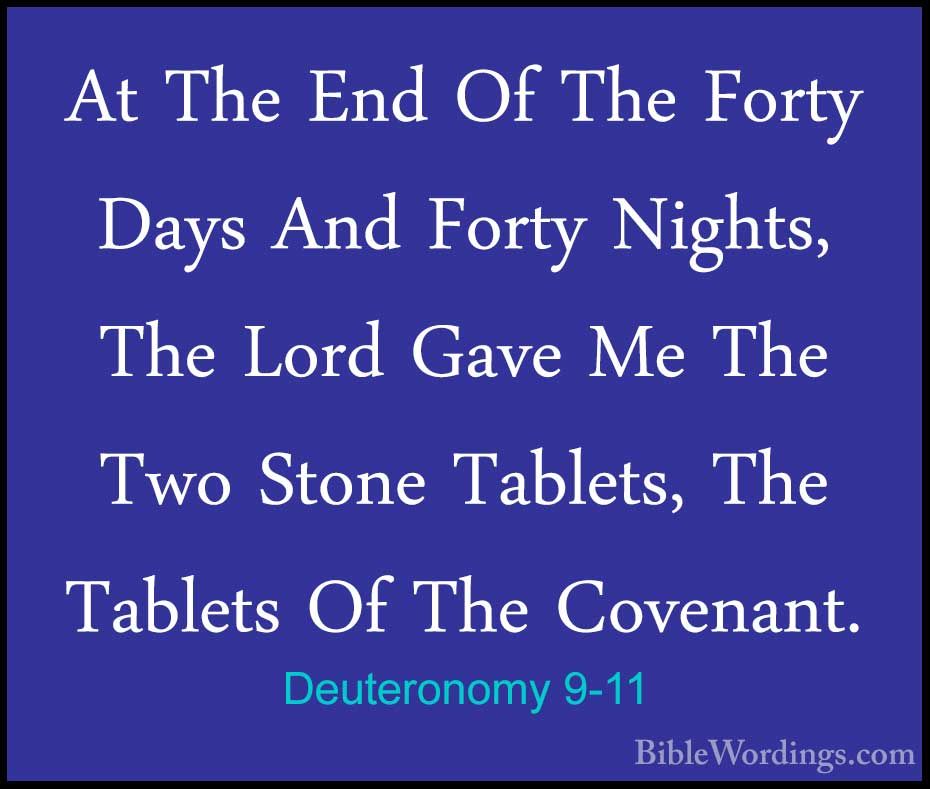 Deuteronomy 9 - Holy Bible English - BibleWordings.com