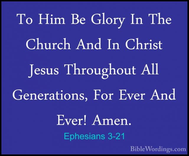 Ephesians 3 - Holy Bible English - BibleWordings.com