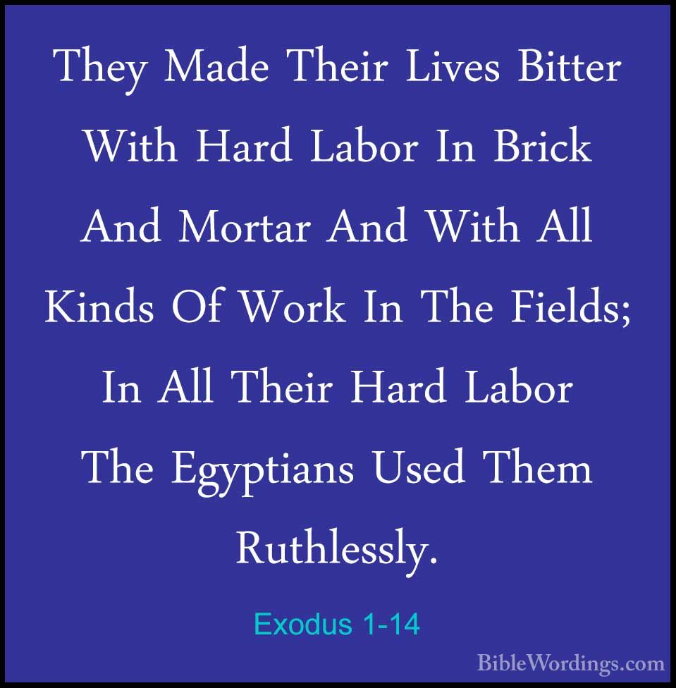 Exodus 1 - Holy Bible English - BibleWordings.com