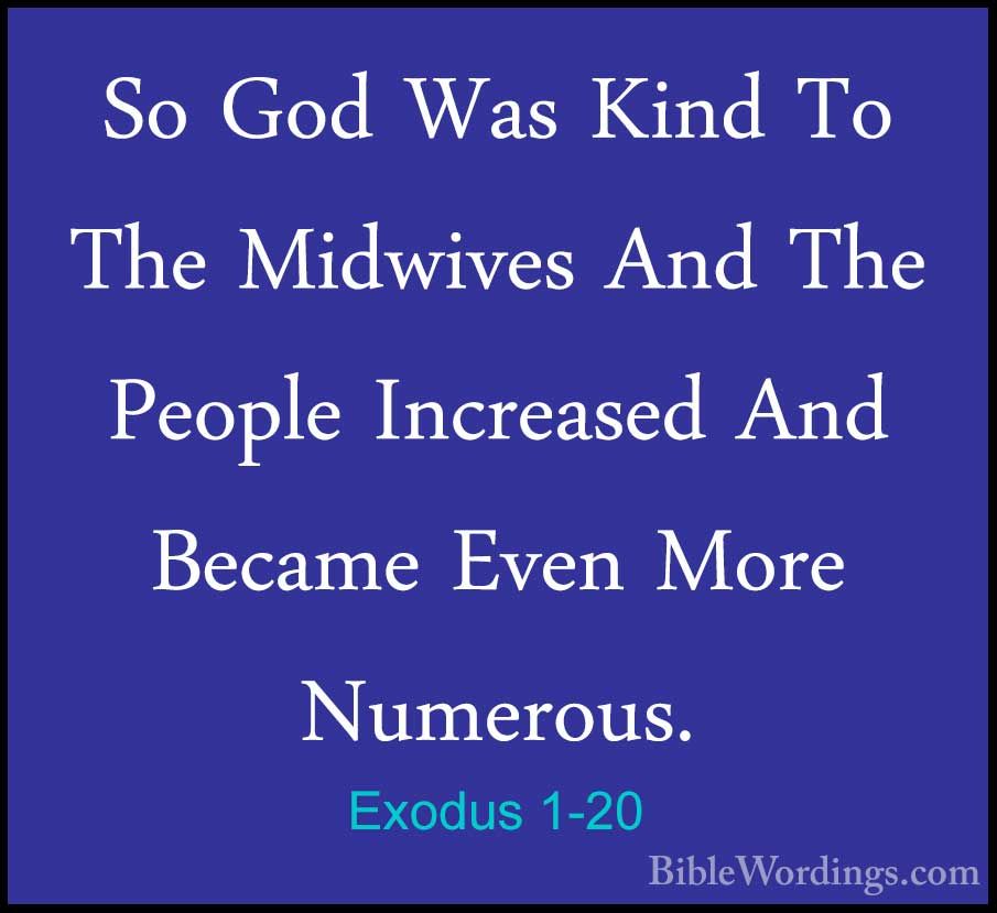 Exodus 1 - Holy Bible English - BibleWordings.com