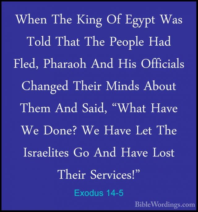 Exodus 14 - Holy Bible English - BibleWordings.com