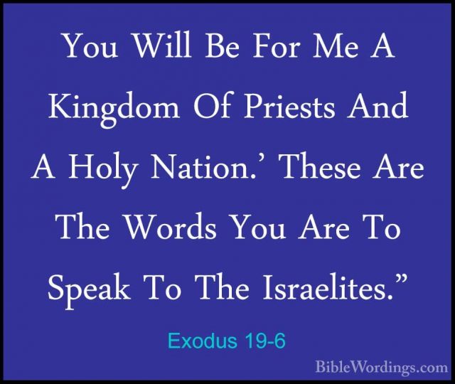 Exodus 19 - Holy Bible English - BibleWordings.com