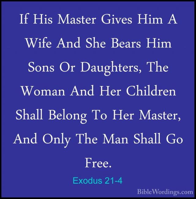 Exodus 21 - Holy Bible English - BibleWordings.com