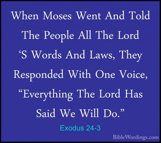 Exodus 24 - Holy Bible English - BibleWordings.com