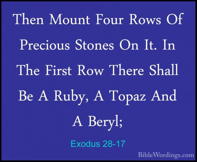 Exodus 28 - Holy Bible English - BibleWordings.com