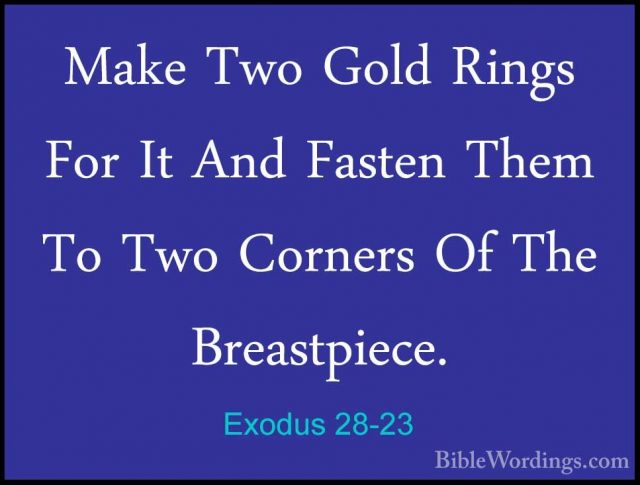 Exodus 28 - Holy Bible English - BibleWordings.com