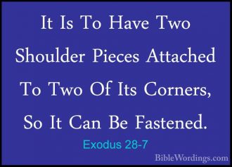 Exodus 28 - Holy Bible English - BibleWordings.com