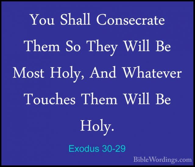 Exodus 30 - Holy Bible English - BibleWordings.com