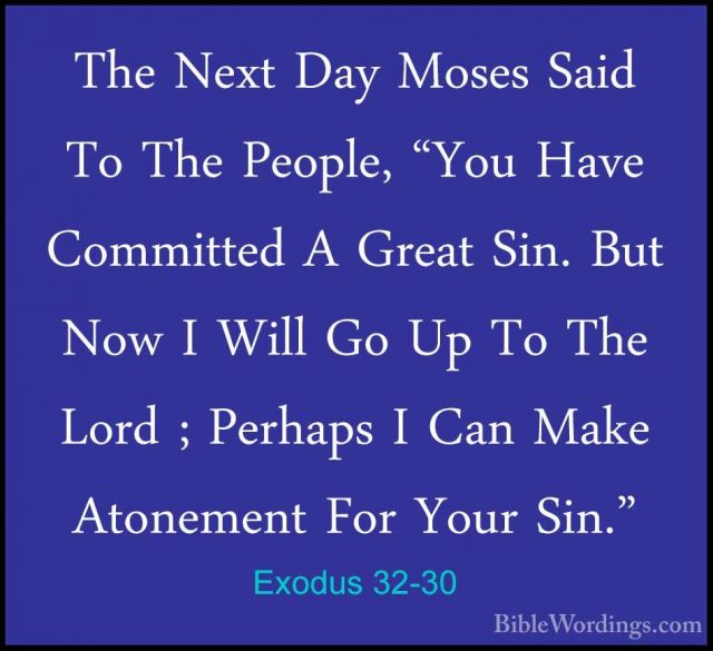 Exodus 32 - Holy Bible English - BibleWordings.com